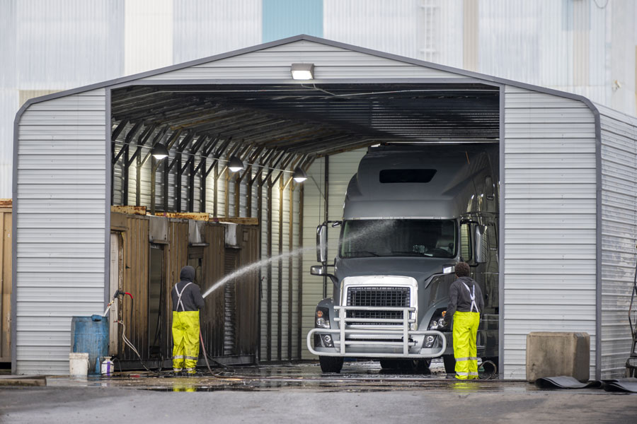 new modern truck wash